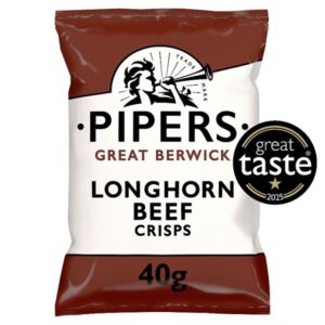 Pipers Longhorn Beef Crisps (24x40g)
