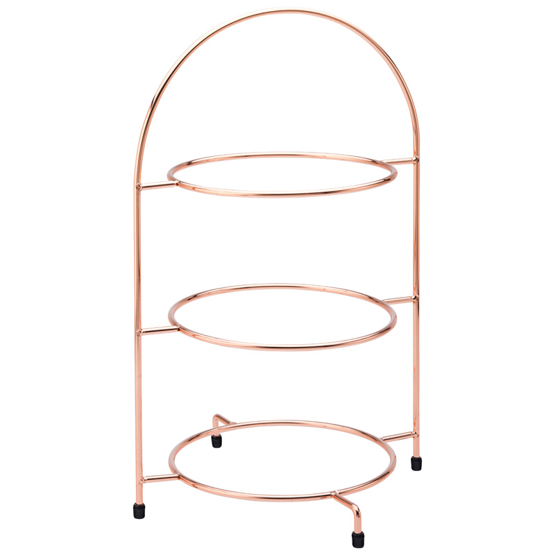 Copper 3 Tier Cake Stand 17" (x1)