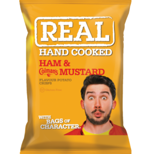 REAL Ham & Colman's English Mustard Crisps (24x35g)