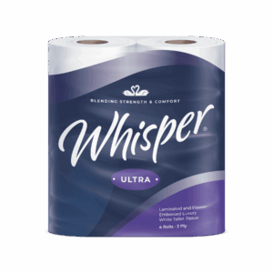 Whisper Ultra Luxury 3ply Toilet Rolls (x40)