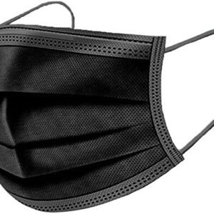 Disposable Protective Masks 3ply - General Use (Black) (x50)