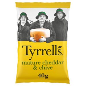 Tyrrells Mature Cheddar & Chive (24x40g)