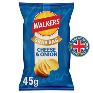 Walkers Cheese & Onion Crisps (32x45g)