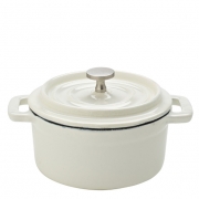 4" Calico Cast Iron Round Casserole (x6)