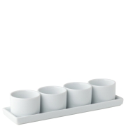 9 x 2.75" Gourmet 4 Round Bowls & Tray (x6)