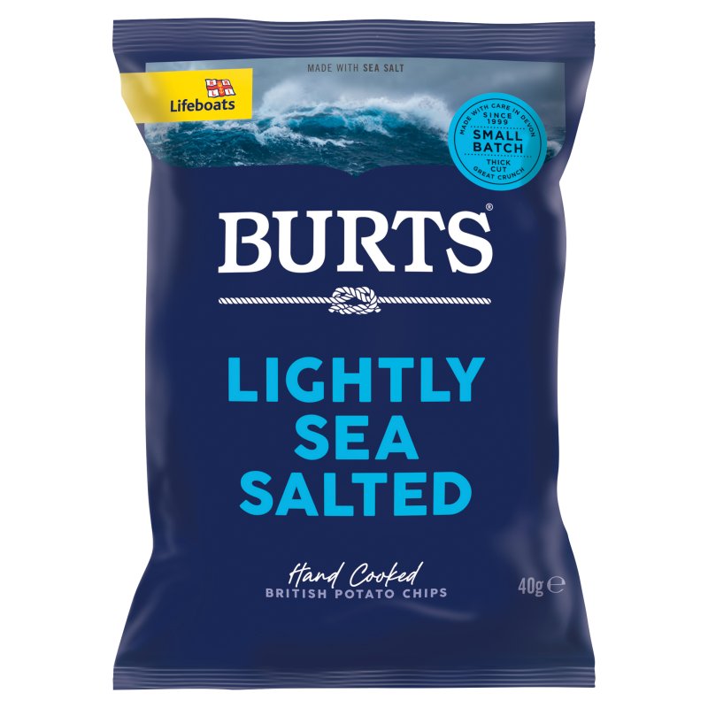 Burts Lightly Sea Salted Crisps (20x40g)