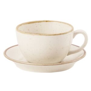 Oatmeal Bowl Shape Cup 34cl/12oz (x6)