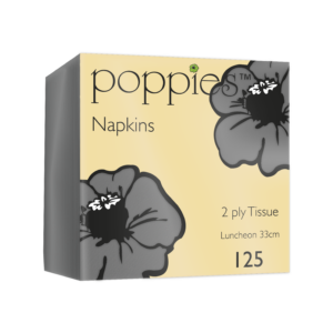 33cm 2ply 4 Fold Grey Napkins (x2000)