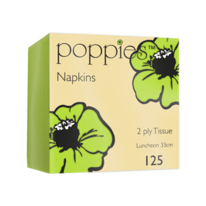 33cm 2ply 4 Fold Lime Green Napkins (x2000)