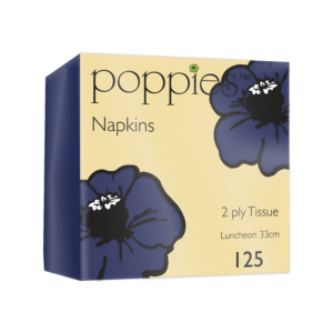 33cm 2ply 4 Fold Navy Blue Napkins (x2000)