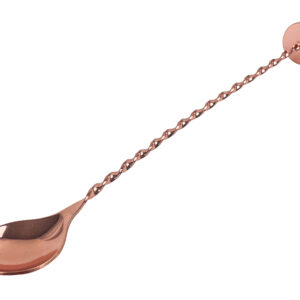 Copper Plated Cocktail Spoon with Masher
