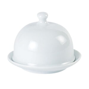 Round Covered Butter Dish 9x6.5cm/3.5"x2.5" (x6)