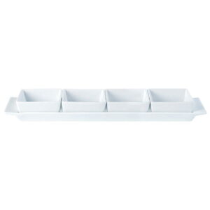 Square Shape Set of 4 Bowls & Tray 38x9cm/15x3.5" (x6)