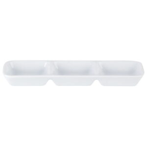 Three Division Dip Tray 20x6.5cm/ 7.75"x2.5" (x6)