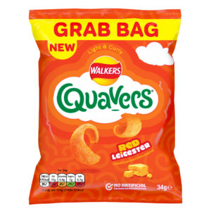 NEW Quavers Red Leicester Cheese Grab Bag (30x34g)