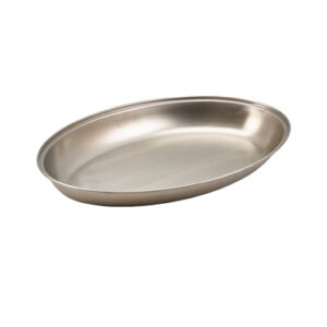 GenWare Stainless Steel Oval Vegetable Dish 17.5cm/ 7" (x10)