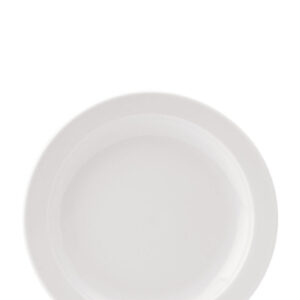 Pure White Narrow Rim Plate 8" (20.6cm) (x10)