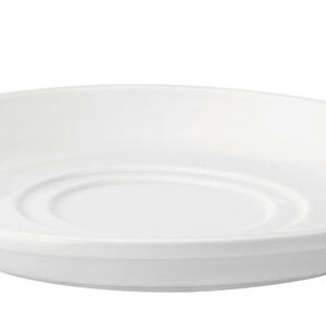 Pure White Double Well Saucer 7" (17.5cm) (x6)