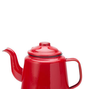 Eagle Enamel Red Teapot 1 Litre (x4)