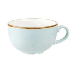 Churchill Stonecast Cappuccino Cups Duck Egg Blue 12oz (x12)